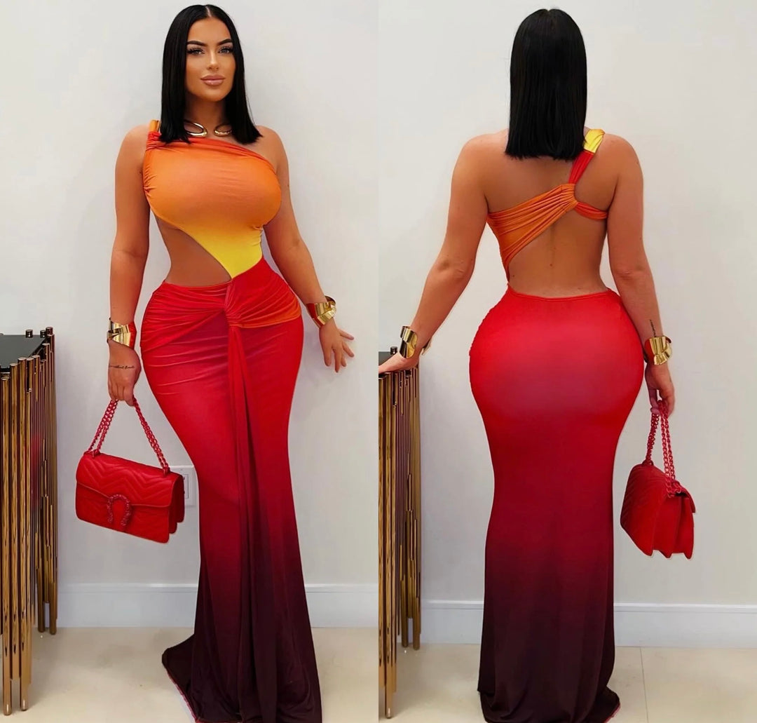 OMBRÉ MAXI DRESS