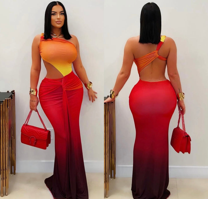 OMBRÉ MAXI DRESS